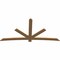 Ekena Millwork Alberta Timber Gable Bracket, Western Red Cedar, 108"W x 54"H x 1 1/2"D x 5 1/2"F, 12/12 Pitch GBW108X54X0206ALB00SWR - alternate 3
